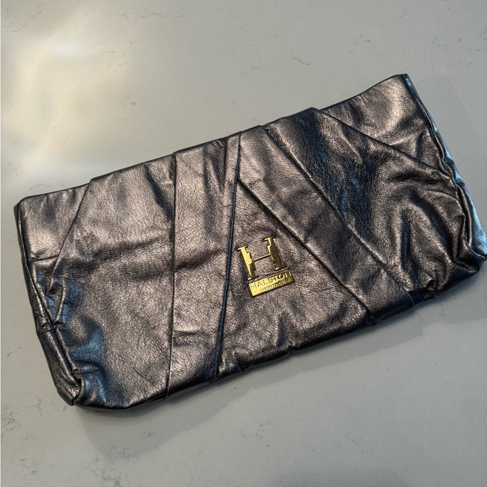 Halston Heritage Metallic Clutch